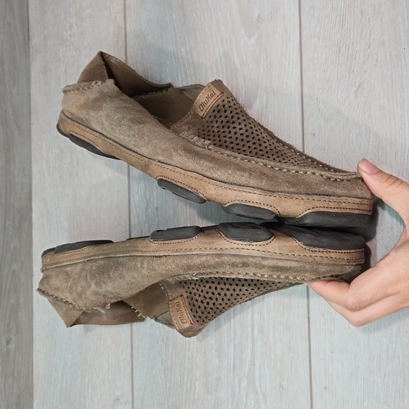 Olukai Women Moloa Kohana Leather Loafer Slip on shoes sz 10.5 - Picture 11 of 12